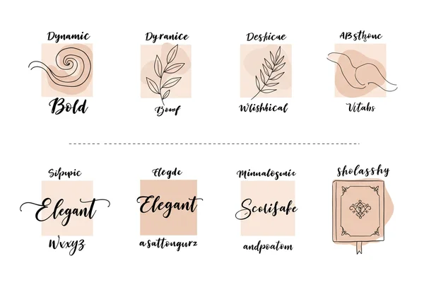 Visualizing different personalities matched with font styles