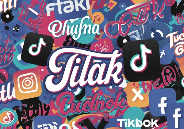 Fancy fonts displayed on social media icons like Instagram, TikTok.