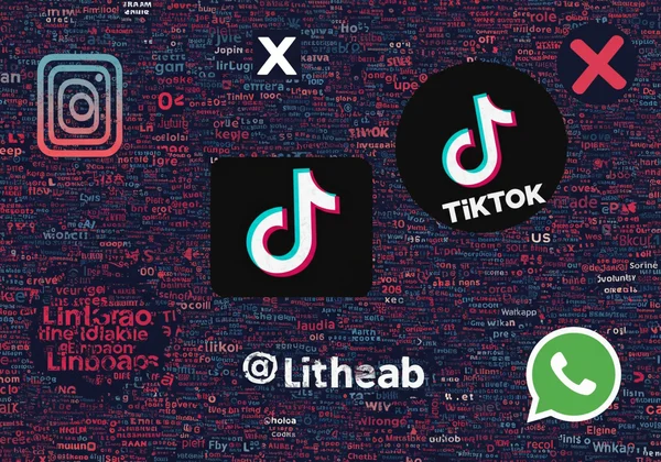 Various social media platforms with unique, engaging fonts.