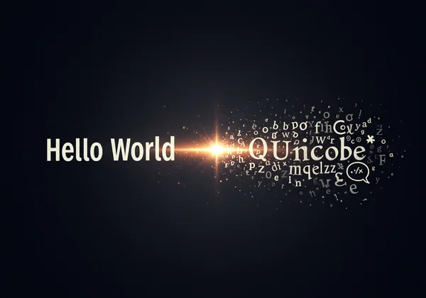 Plain text transforming into fancy Unicode characters.