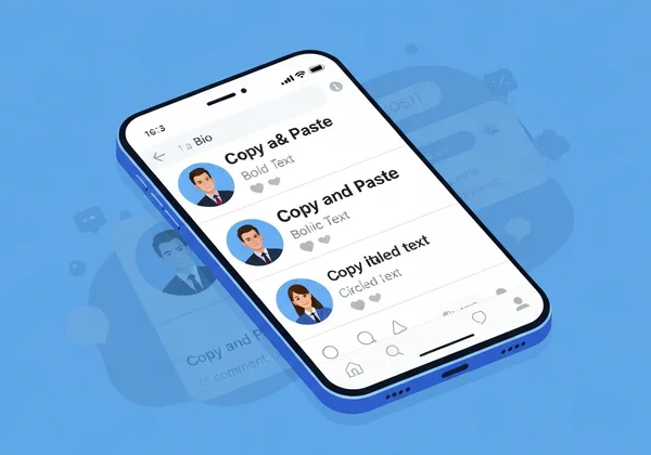 Social media profiles with unique fancy copy-paste fonts.