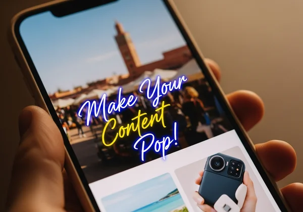 Dynamic cursive text overlay on a social media video screen