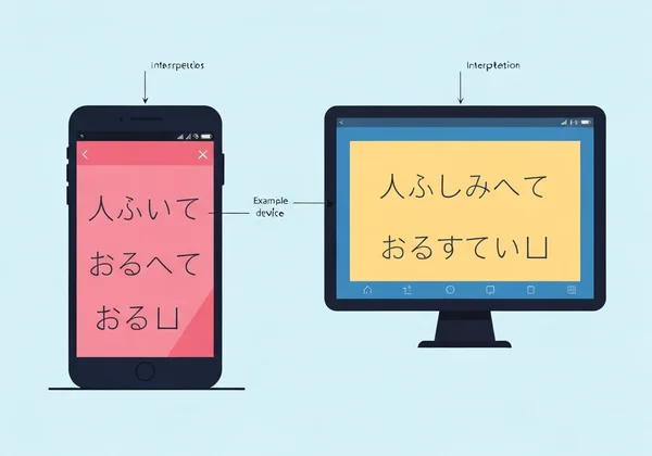 Unicode characters rendered on different devices